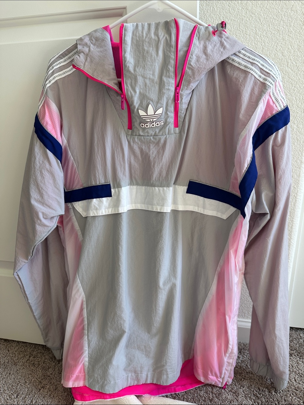 Adidas original windbreaker Anorak jacket with pockets